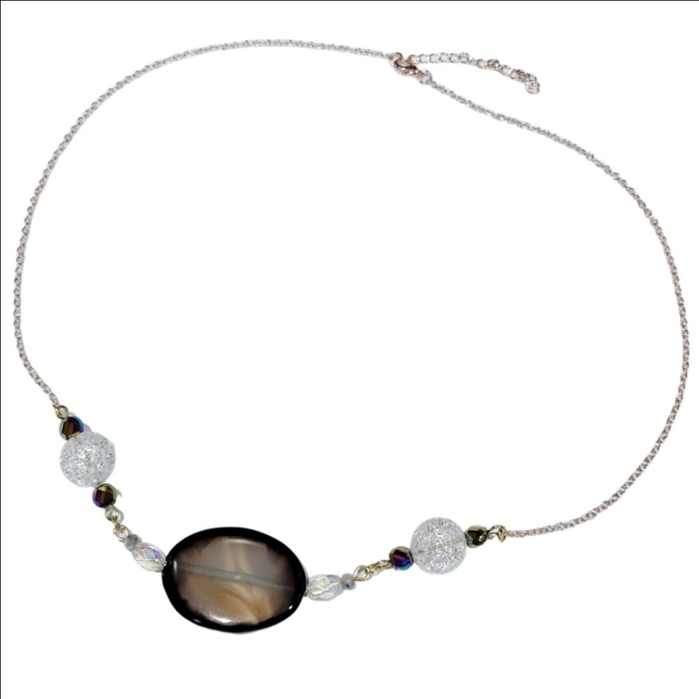 Simple Beaded Pendant Necklace